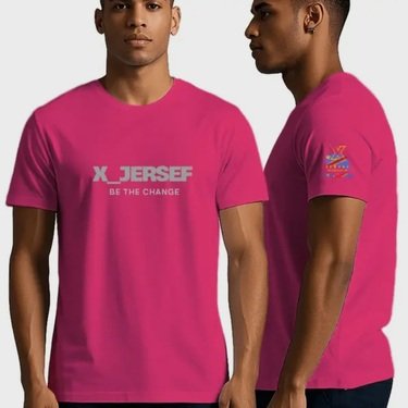 T-shirt X_JERSEF rose, photo originale