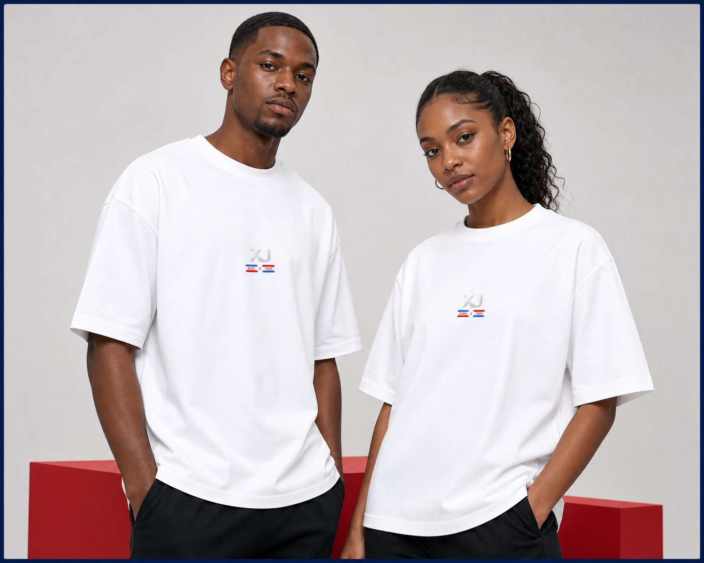 T-shirt XJ blanc, vue 2